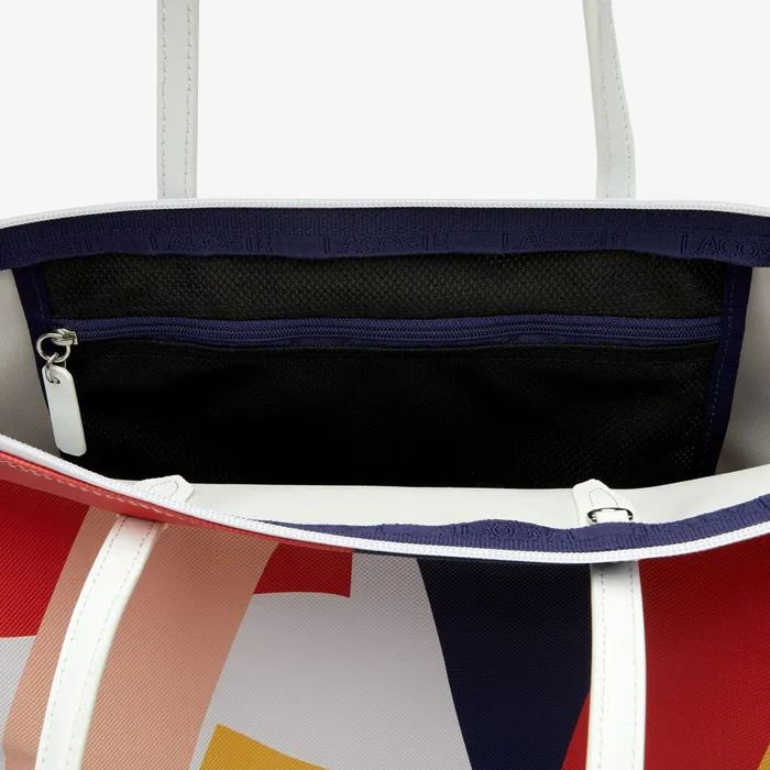 Bags Lacoste Womens Abstract Print Shopping Bag L Allover Gift for Friend