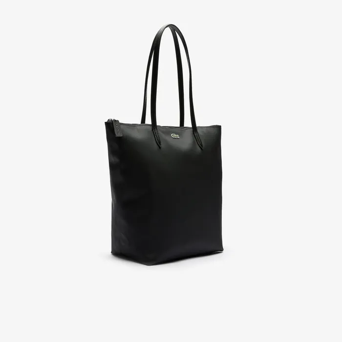 Bags Lacoste Womens L1212 Vertical Tote Bag Black On Sale