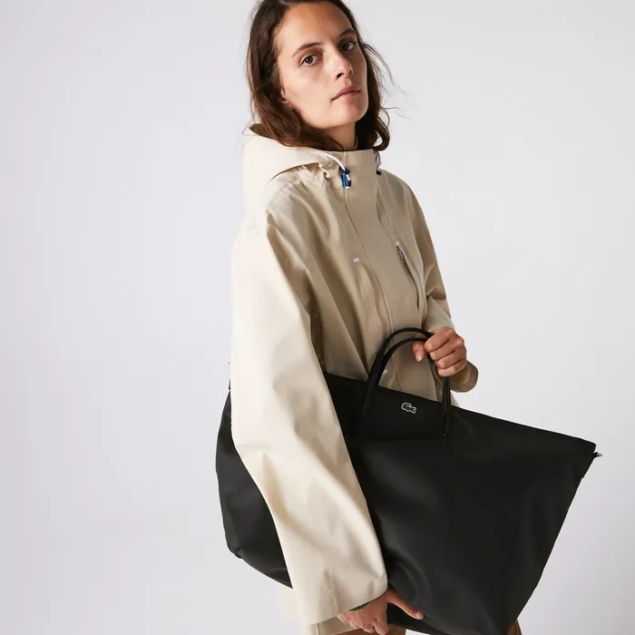 Bags Lacoste Womens L1212 Weekend Tote Bag Black Gift for Friend