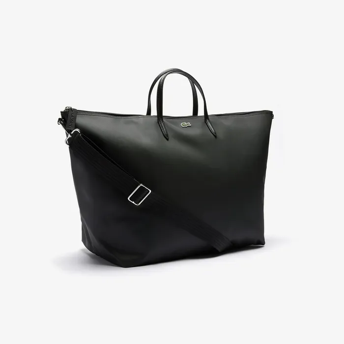 Bags Lacoste Womens L1212 Weekend Tote Bag Black Gift for Friend
