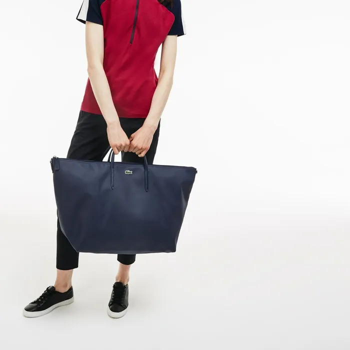 Bags Lacoste Womens L1212 Weekend Tote Bag Black Gift for Friend
