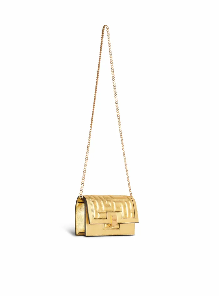 Balmain 1945 Bags Womens MiniSized Quilted Leather 1945 Bag Gold