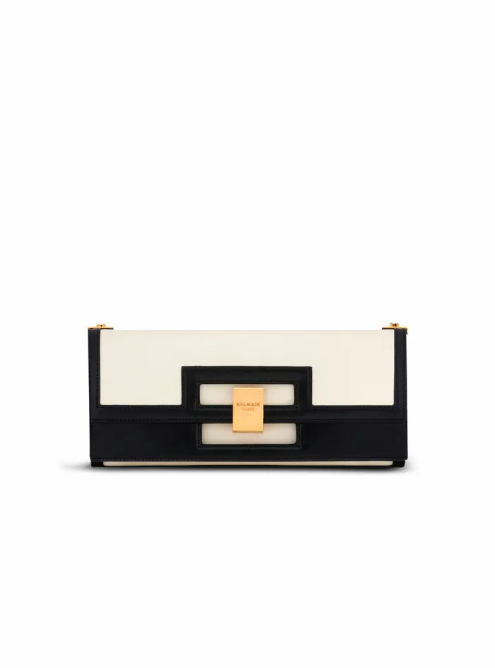 Balmain 1945 Heritage Bags Womens Oversized Black And White Leather 1945 Heritage Clutch Bag White Balmain 1945 Heritage Bags Womens Oversized Black And White Leather 1945 Heritage Clutch Bag White