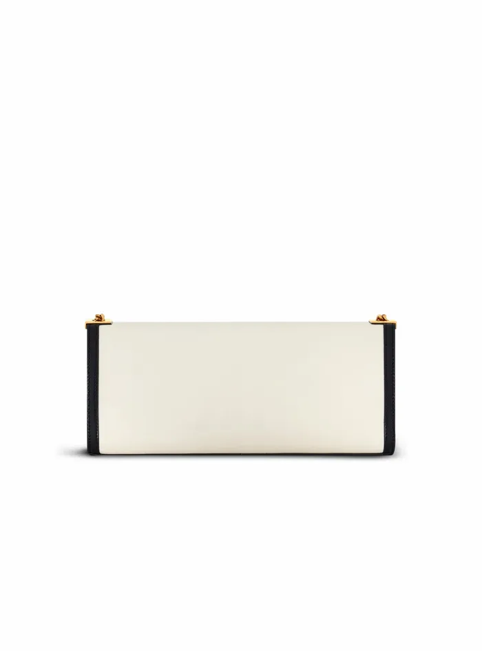 Balmain 1945 Heritage Bags Womens Oversized Black And White Leather 1945 Heritage Clutch Bag White Balmain 1945 Heritage Bags Womens Oversized Black And White Leather 1945 Heritage Clutch Bag White