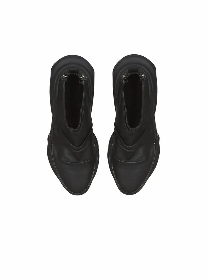 Balmain BBold Womens Draped Leather BBold HighTop Sneakers Black Balmain BBold Womens Draped Leather BBold HighTop Sneakers Black