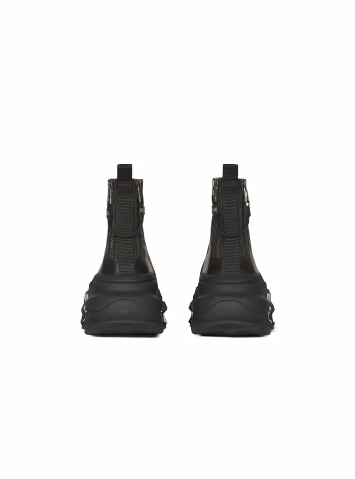 Balmain BBold Womens Draped Leather BBold HighTop Sneakers Black Balmain BBold Womens Draped Leather BBold HighTop Sneakers Black
