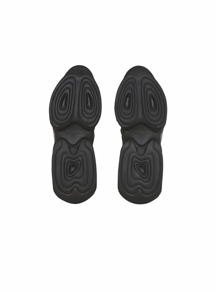 Balmain BBold Womens Draped Leather BBold Mule Sneakers Black Balmain BBold Womens Draped Leather BBold Mule Sneakers Black