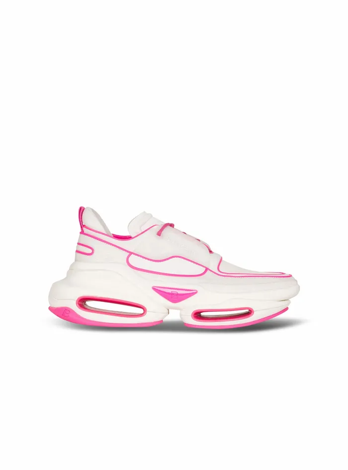 Balmain BBold Womens Leather BBold LowTop Sneakers Pink