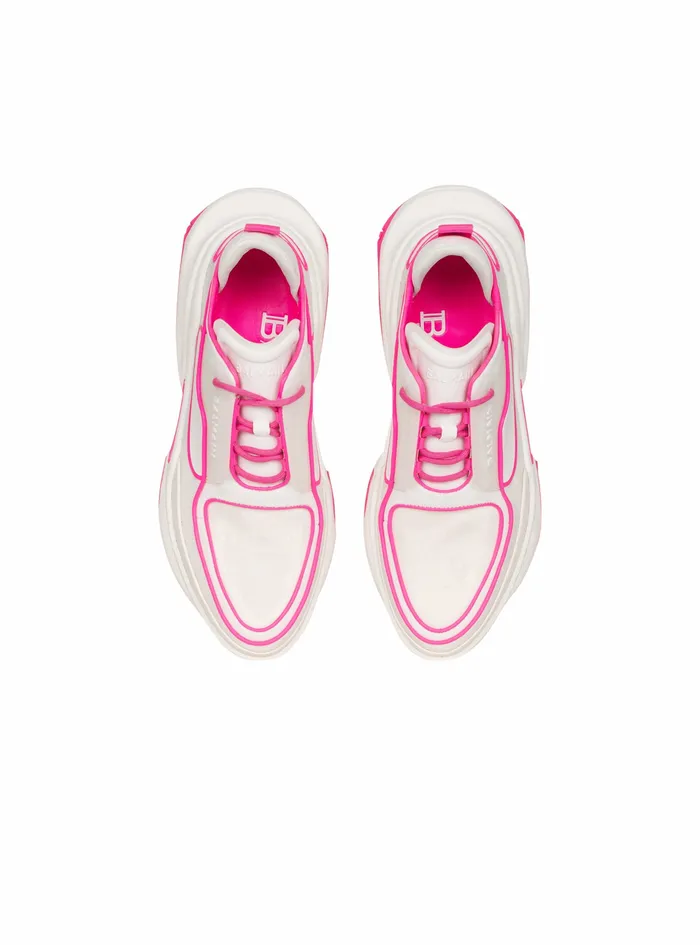 Balmain BBold Womens Leather BBold LowTop Sneakers Pink Balmain BBold Womens Leather BBold LowTop Sneakers Pink