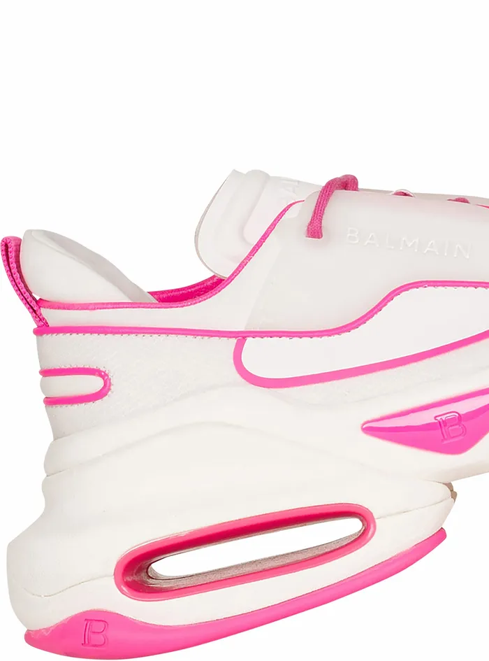 Balmain BBold Womens Leather BBold LowTop Sneakers Pink Balmain BBold Womens Leather BBold LowTop Sneakers Pink