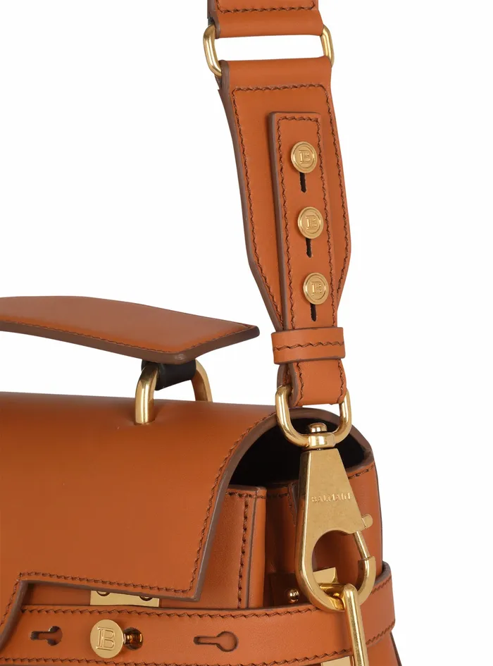 Balmain BBuzz Bags Womens Quilted Leather BBuzz 23 Bag Brown Balmain BBuzz Bags Womens Quilted Leather BBuzz 23 Bag Brown