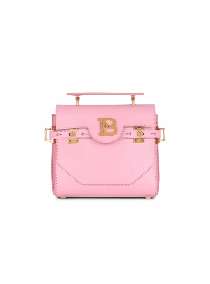 Balmain BBuzz Bags Womens Quilted Leather BBuzz 23 Bag Pink