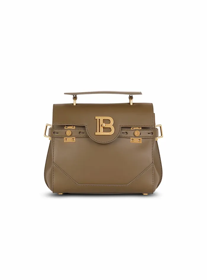 Balmain BBuzz Bags Womens Smooth Leather BBuzz 23 Bag Khaki