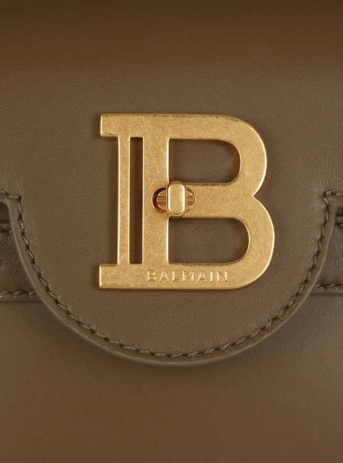Balmain BBuzz Bags Womens Smooth Leather BBuzz 23 Bag Khaki Balmain BBuzz Bags Womens Smooth Leather BBuzz 23 Bag Khaki