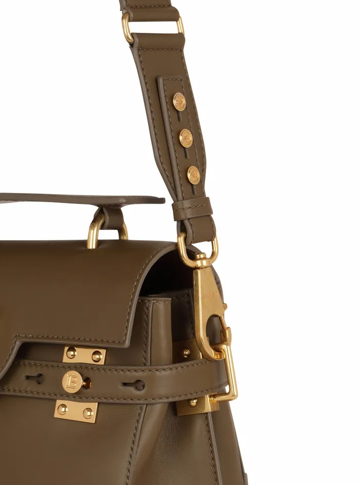 Balmain BBuzz Bags Womens Smooth Leather BBuzz 23 Bag Khaki Balmain BBuzz Bags Womens Smooth Leather BBuzz 23 Bag Khaki