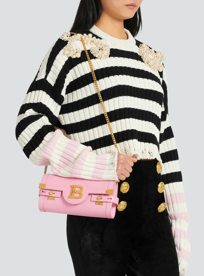 Balmain BBuzz Bags Womens Smooth Leather BBuzz 23 Clutch Bag Pink Balmain BBuzz Bags Womens Smooth Leather BBuzz 23 Clutch Bag Pink