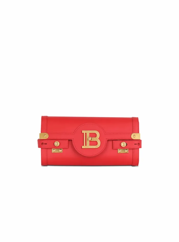 Balmain BBuzz Bags Womens Smooth Leather BBuzz 23 Clutch Bag Red