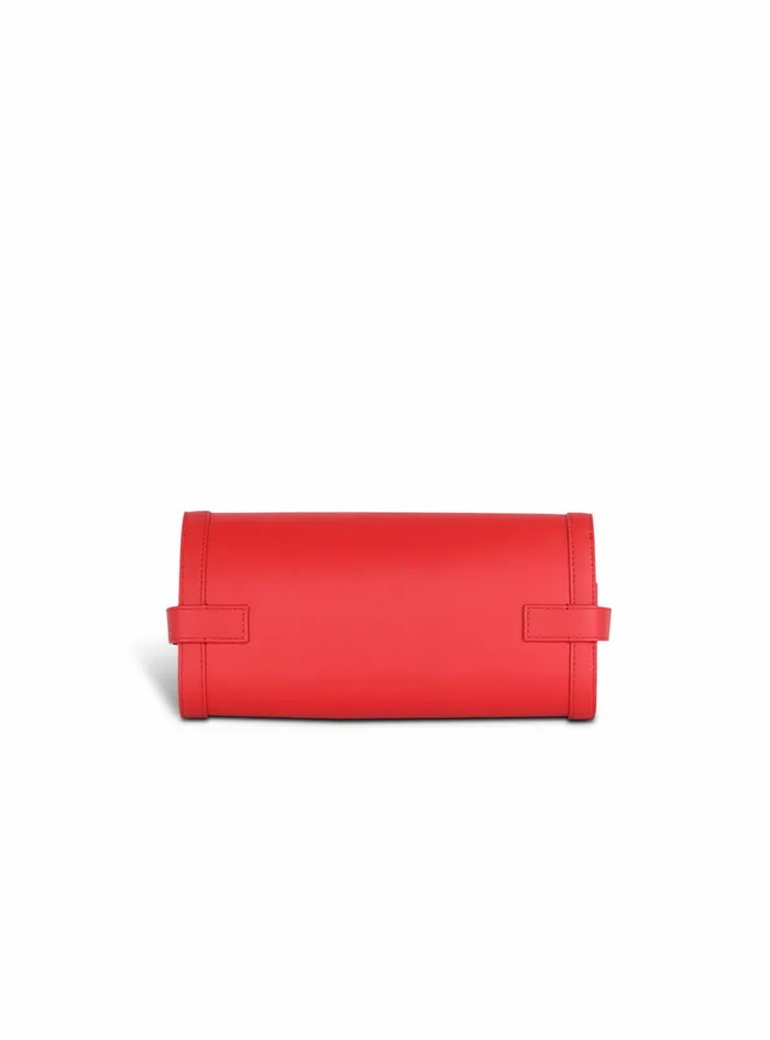 Balmain BBuzz Bags Womens Smooth Leather BBuzz 23 Clutch Bag Red