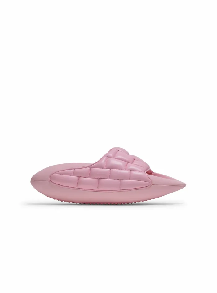 Balmain BIt Womens Quilted Leather BIt Mules Pink