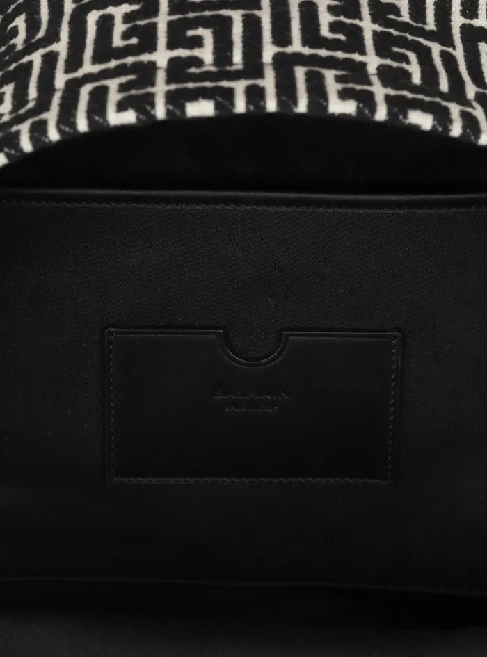 Balmain Bags And Backpacks Mens Bicolorjacquard 1945 Backpack Black Balmain Bags And Backpacks Mens Bicolorjacquard 1945 Backpack Black