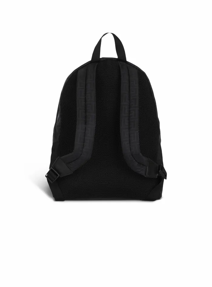Balmain Bags And Backpacks Mens Jacquard 1945 Backpack Black Balmain Bags And Backpacks Mens Jacquard 1945 Backpack Black