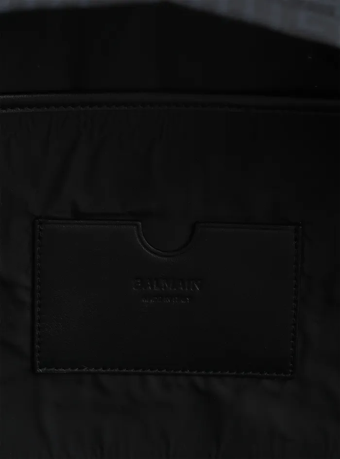 Balmain Bags And Backpacks Mens Jacquard 1945 Backpack Black Balmain Bags And Backpacks Mens Jacquard 1945 Backpack Black