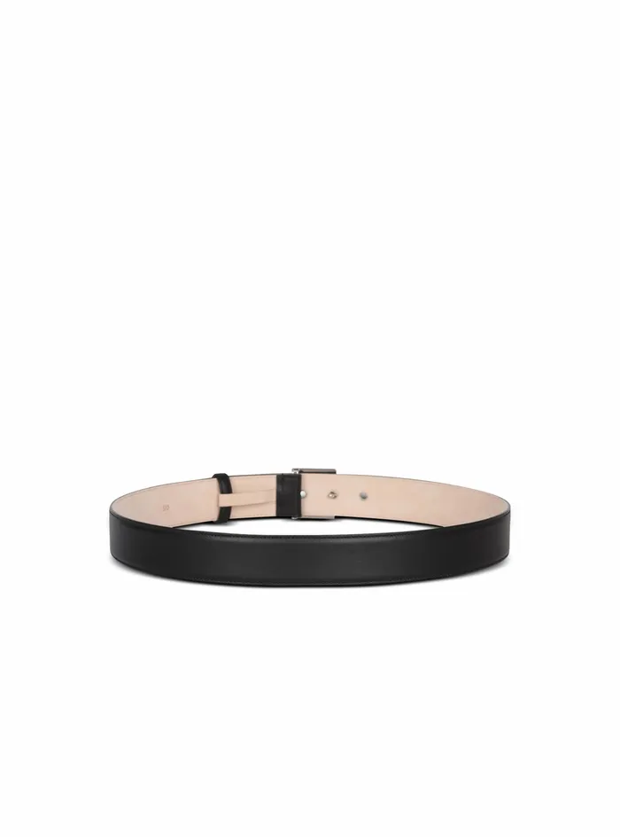 Balmain Belts Mens Leather Pb Belt Belt Black Balmain Belts Mens Leather Pb Belt Belt Black