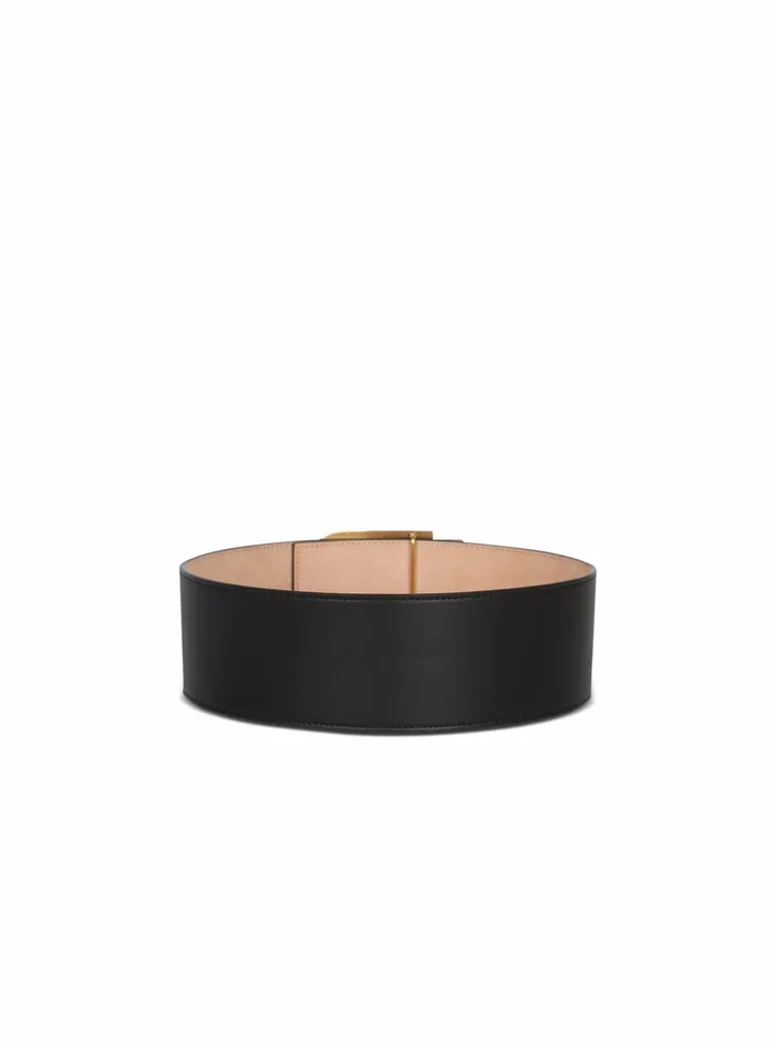 Balmain Belts Womens Leather BBelt Belt Black Balmain Belts Womens Leather BBelt Belt Black