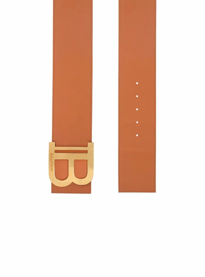 Balmain Belts Womens Leather BBelt Belt Brown Balmain Belts Womens Leather BBelt Belt Brown
