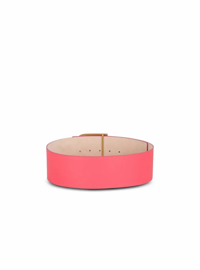 Balmain Belts Womens Leather BBelt Belt Pink Balmain Belts Womens Leather BBelt Belt Pink