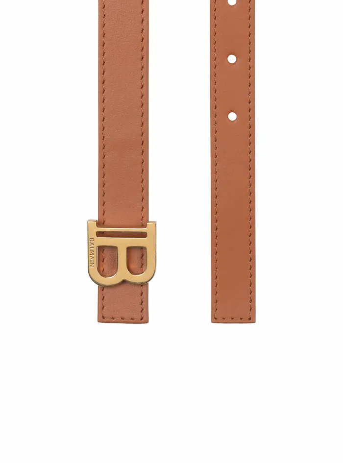 Balmain Belts Womens Leather BBelt Brown