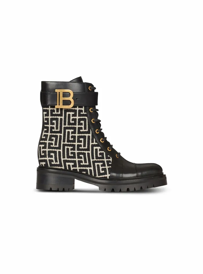 Balmain Boots And Rangers Womens Bicolor Jacquard Ranger Romy Ankle Boots Black Balmain Boots And Rangers Womens Bicolor Jacquard Ranger Romy Ankle Boots Black