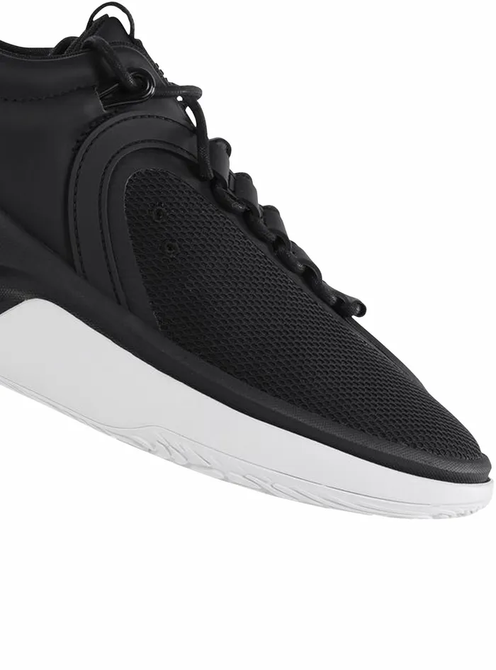 Balmain Brunner Mens Exclusive 8211 Gummy Leather And Mesh BRunner Sneakers Black