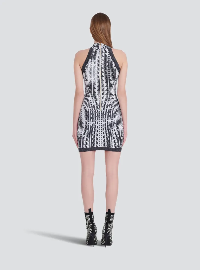 Balmain Dresses Womens Knit Dress With GoldTone Buttons Black