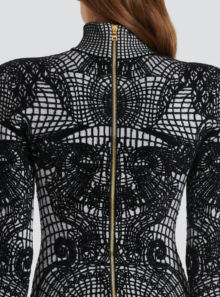 Balmain Dresses Womens Short Velvet Dress Black