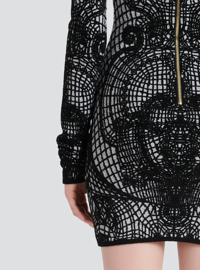 Balmain Dresses Womens Short Velvet Dress Black