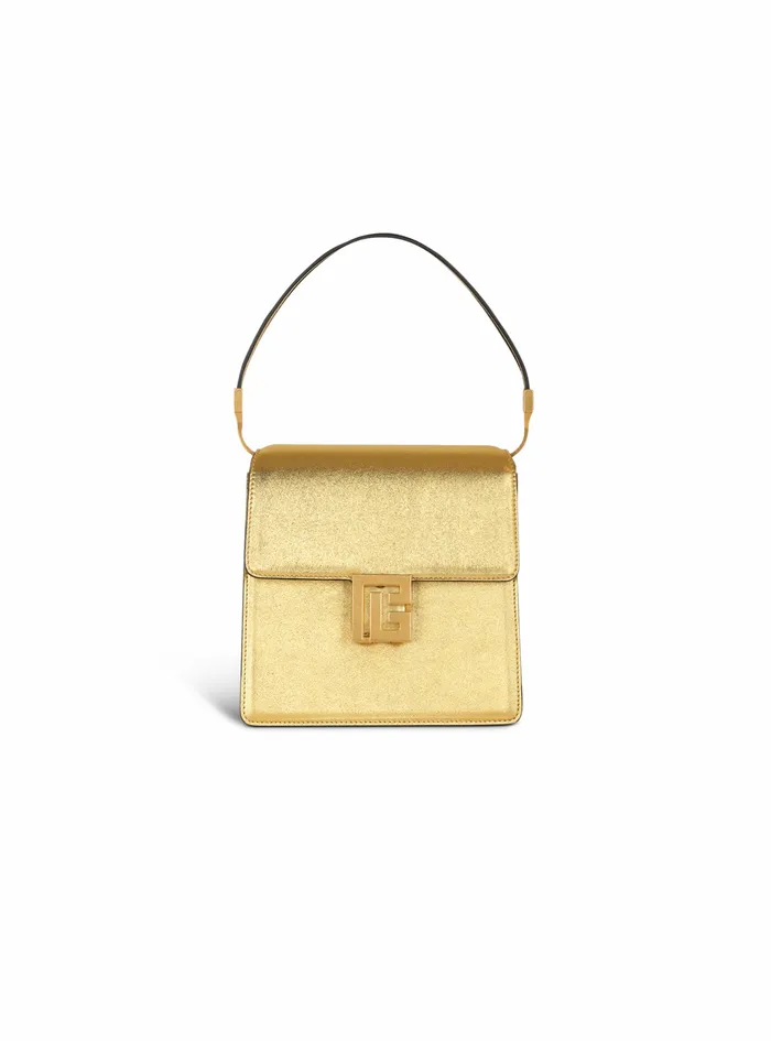 Balmain Ely Bags Womens Smooth Leather Ely Bag Gold