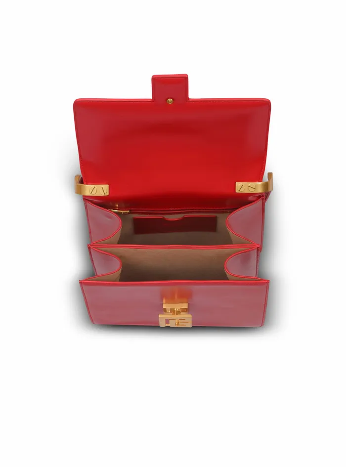 Balmain Ely Bags Womens Smooth Leather Ely Bag Red Balmain Ely Bags Womens Smooth Leather Ely Bag Red