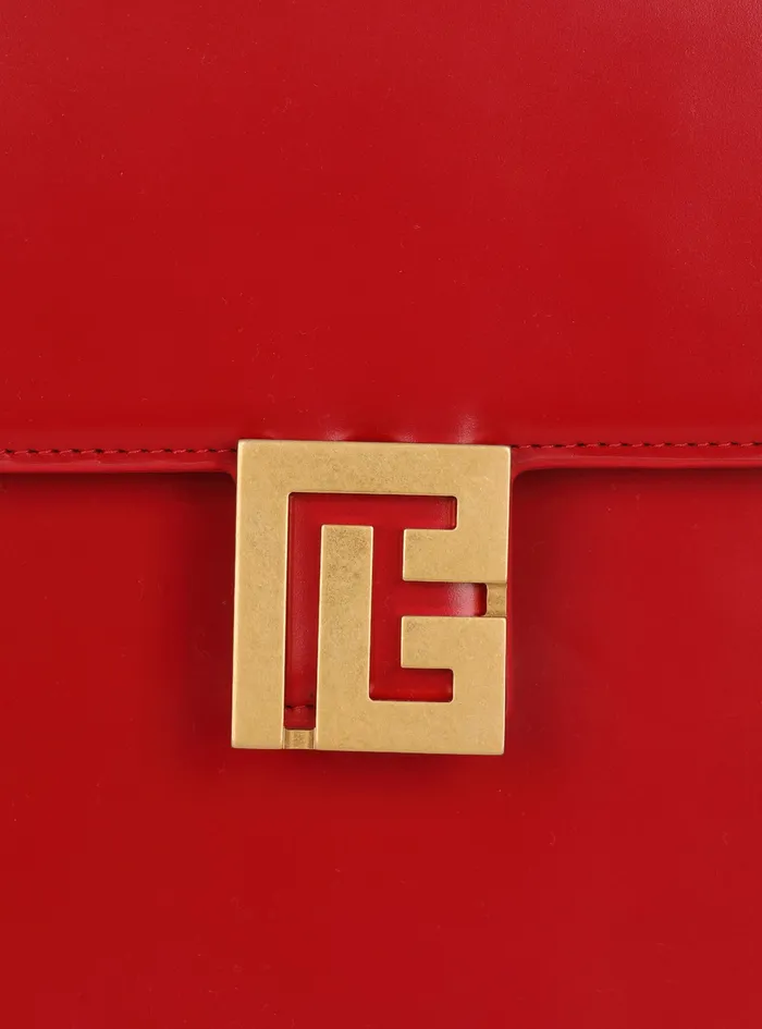 Balmain Ely Bags Womens Smooth Leather Ely Bag Red Balmain Ely Bags Womens Smooth Leather Ely Bag Red