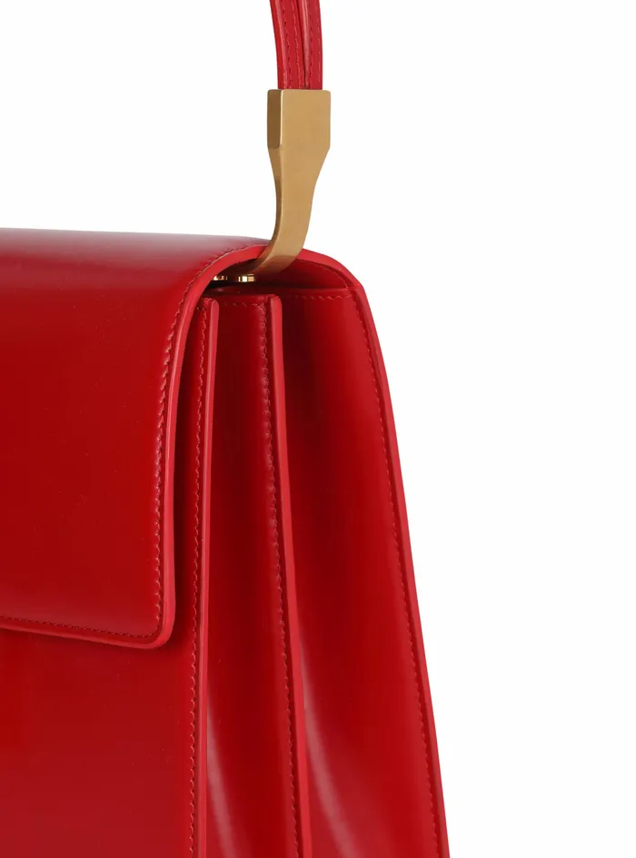 Balmain Ely Bags Womens Smooth Leather Ely Bag Red Balmain Ely Bags Womens Smooth Leather Ely Bag Red
