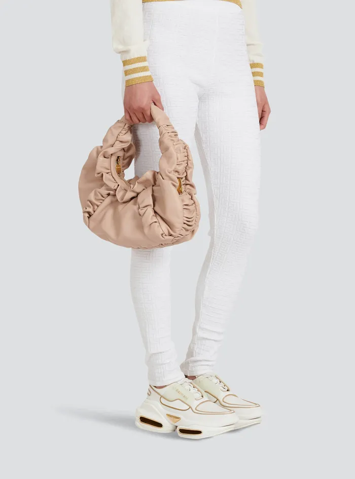Balmain Handbags Womens Leather Parachute Bag Beige Balmain Handbags Womens Leather Parachute Bag Beige