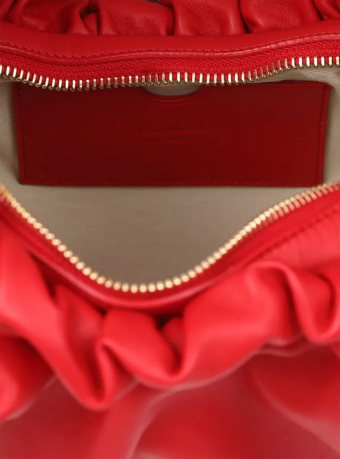 Balmain Handbags Womens Leather Parachute Bag Red Balmain Handbags Womens Leather Parachute Bag Red