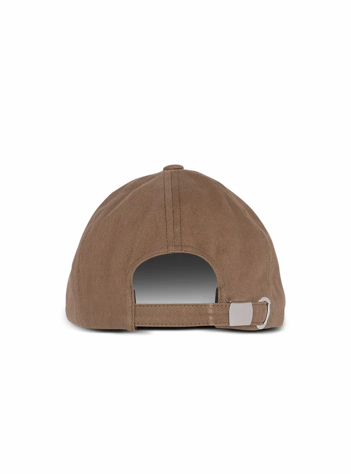 Balmain Hats Mens Cotton Cap With Balmain Paris Logo Brown Balmain Hats Mens Cotton Cap With Balmain Paris Logo Brown