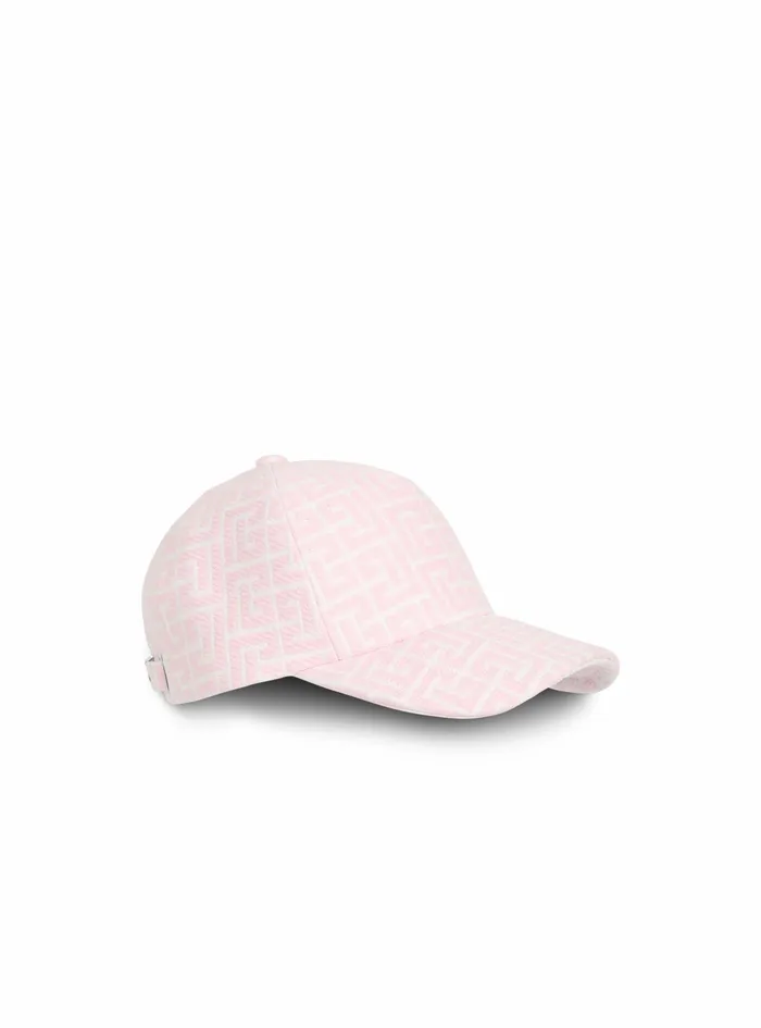 Balmain Hats Womens Exclusive 8211 BalmainMonogrammed Jacquard Cap Pink Balmain Hats Womens Exclusive 8211 BalmainMonogrammed Jacquard Cap Pink