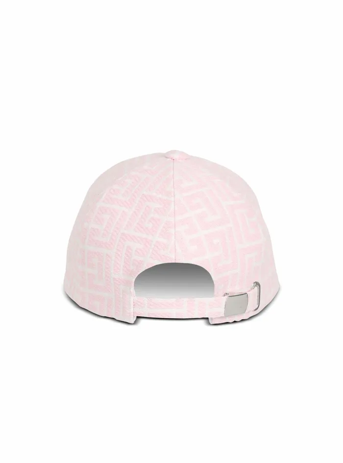 Balmain Hats Womens Exclusive 8211 BalmainMonogrammed Jacquard Cap Pink Balmain Hats Womens Exclusive 8211 BalmainMonogrammed Jacquard Cap Pink