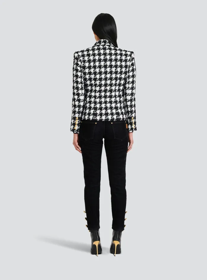 Balmain Jackets And Blazers Womens Tweed Jacket With DoubleButtoned Fastening Black Balmain Jackets And Blazers Womens Tweed Jacket With DoubleButtoned Fastening Black