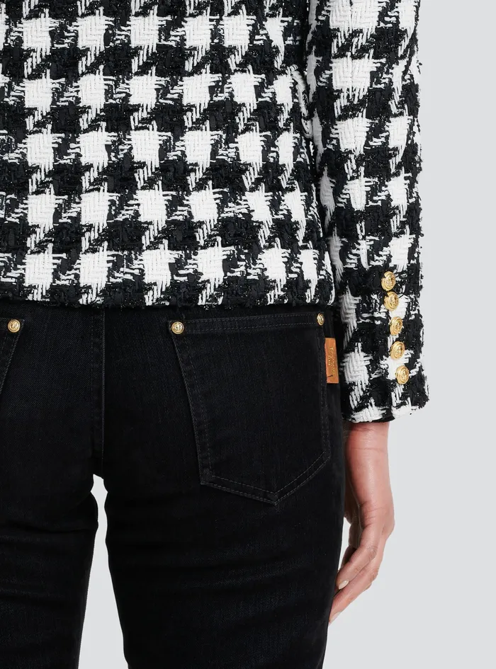 Balmain Jackets And Blazers Womens Tweed Jacket With DoubleButtoned Fastening Black Balmain Jackets And Blazers Womens Tweed Jacket With DoubleButtoned Fastening Black