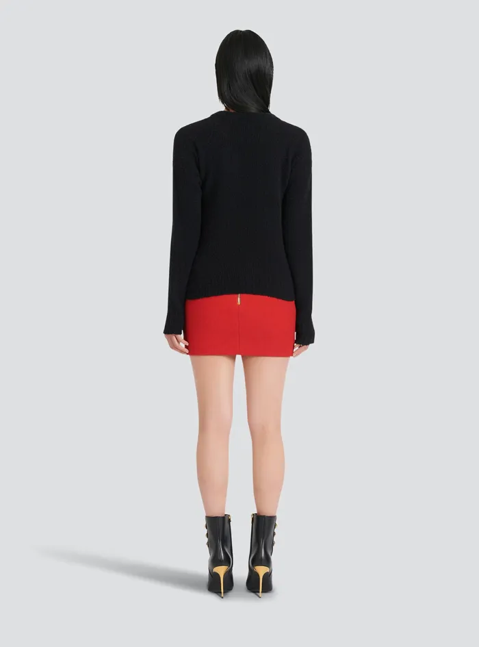Balmain Knitwear Womens Cashmere Sweater Black Balmain Knitwear Womens Cashmere Sweater Black