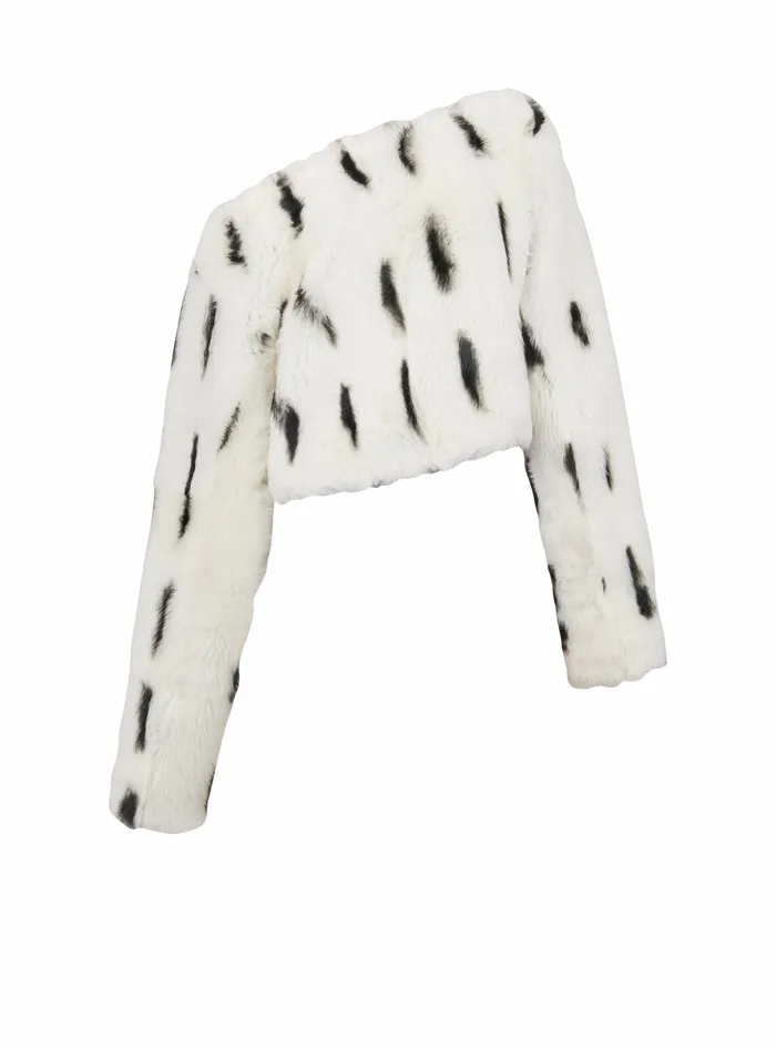 Balmain Knitwear Womens OffTheShoulder Crop Top White