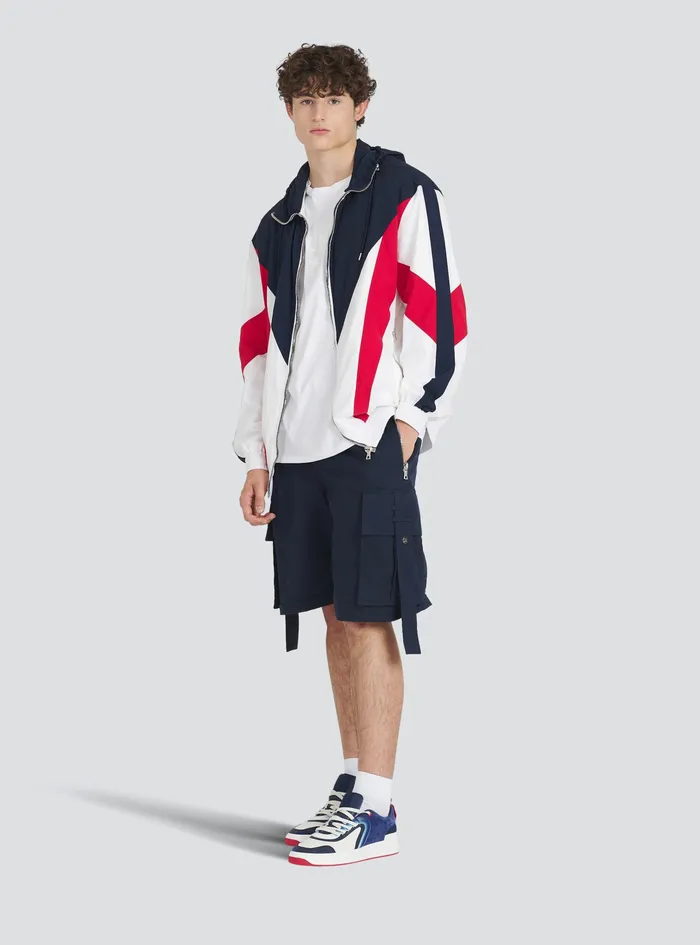 Balmain Outerwear Mens High Summer Capsule 8211 Nylon Jacket Multicolor Balmain Outerwear Mens High Summer Capsule 8211 Nylon Jacket Multicolor